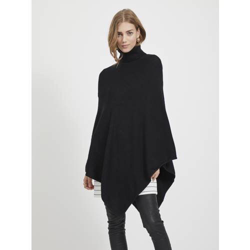 VILA poncho VIRIL zwart afbeelding