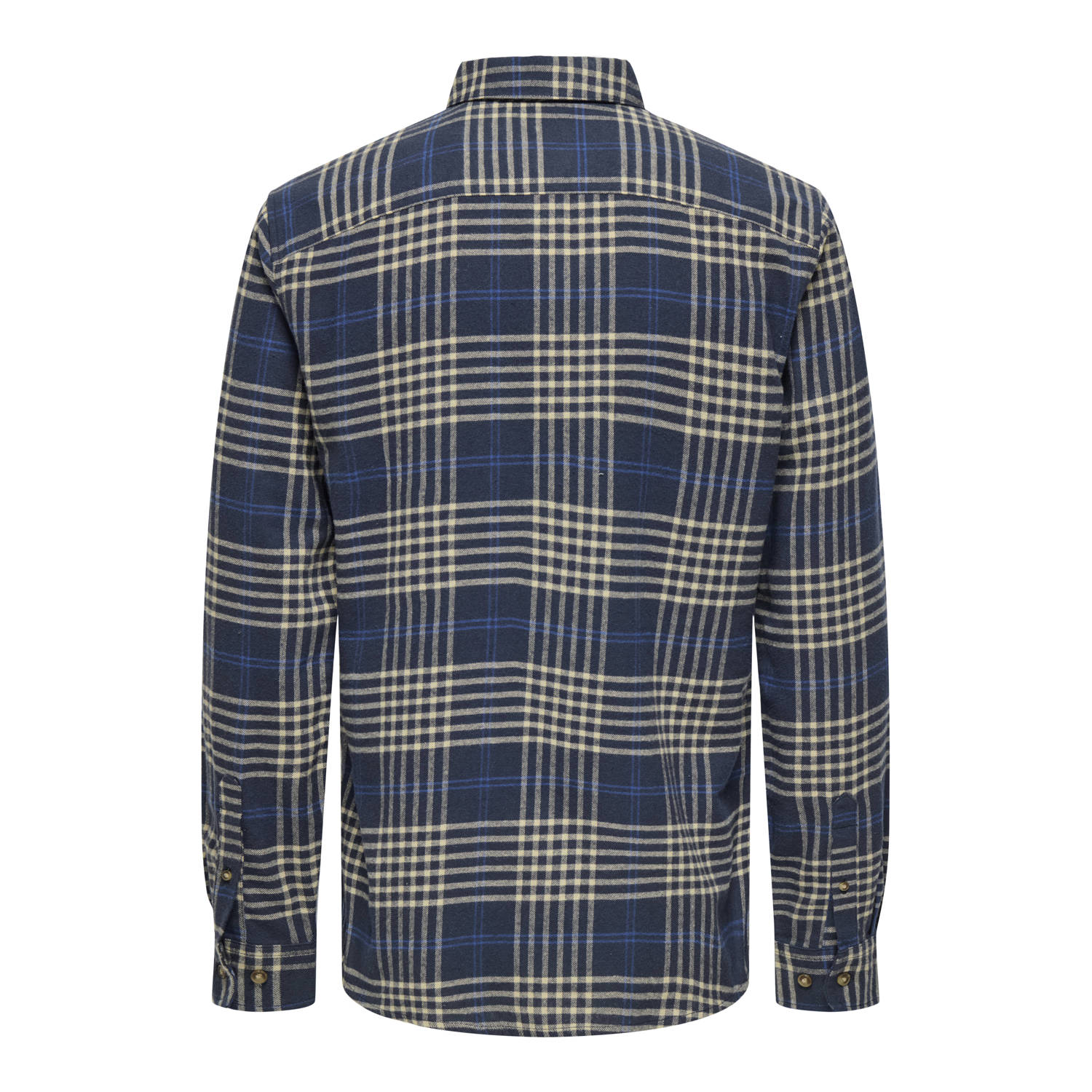 ONLY & SONS casual overhemd blauw