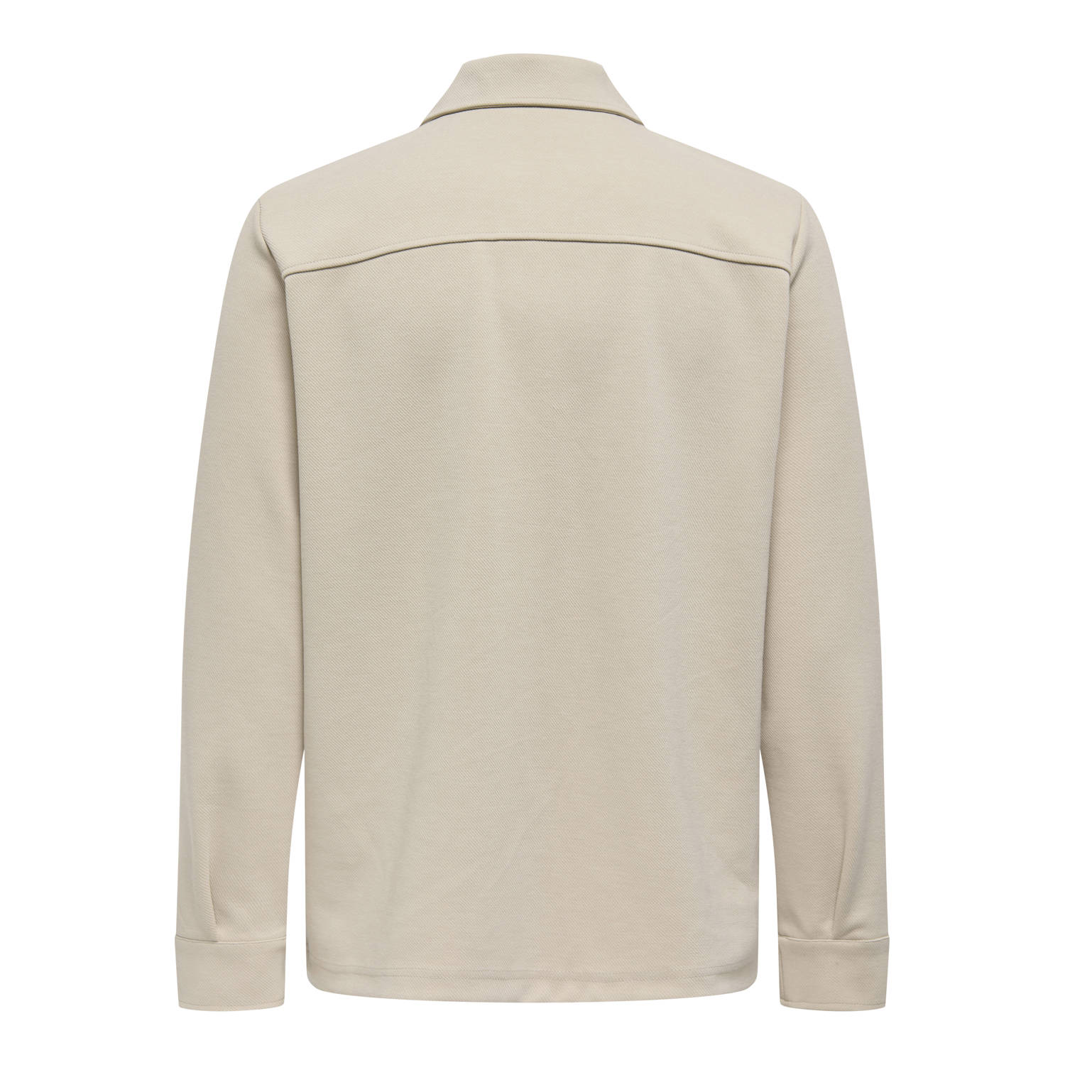 ONLY & SONS regular fit overshirt beige