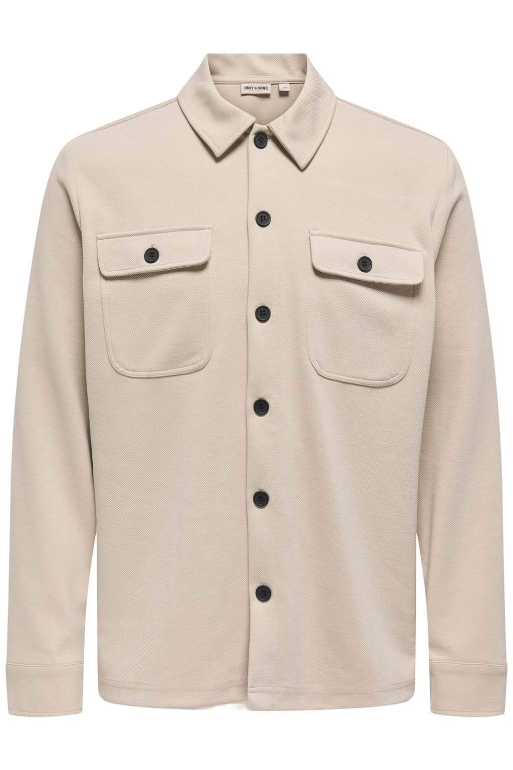 ONLY & SONS regular overshirt beige