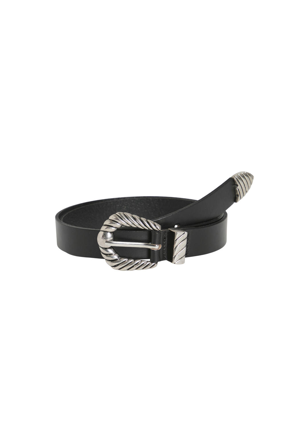 VILA leren riem VICRAYA zwart