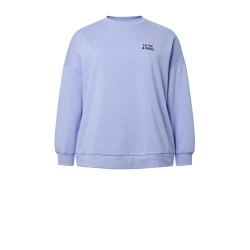 PIECES Curve sweater lila afbeelding