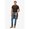 Superdry slim T-shirt donkerbruin