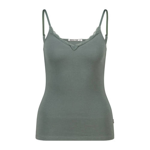 America Today singlet grijsgroen afbeelding
