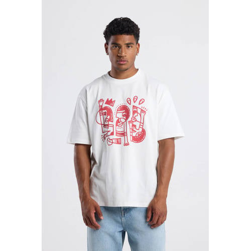 America Today relaxed T-shirt ecru afbeelding
