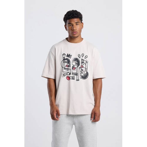 America Today relaxed T-shirt ecru afbeelding