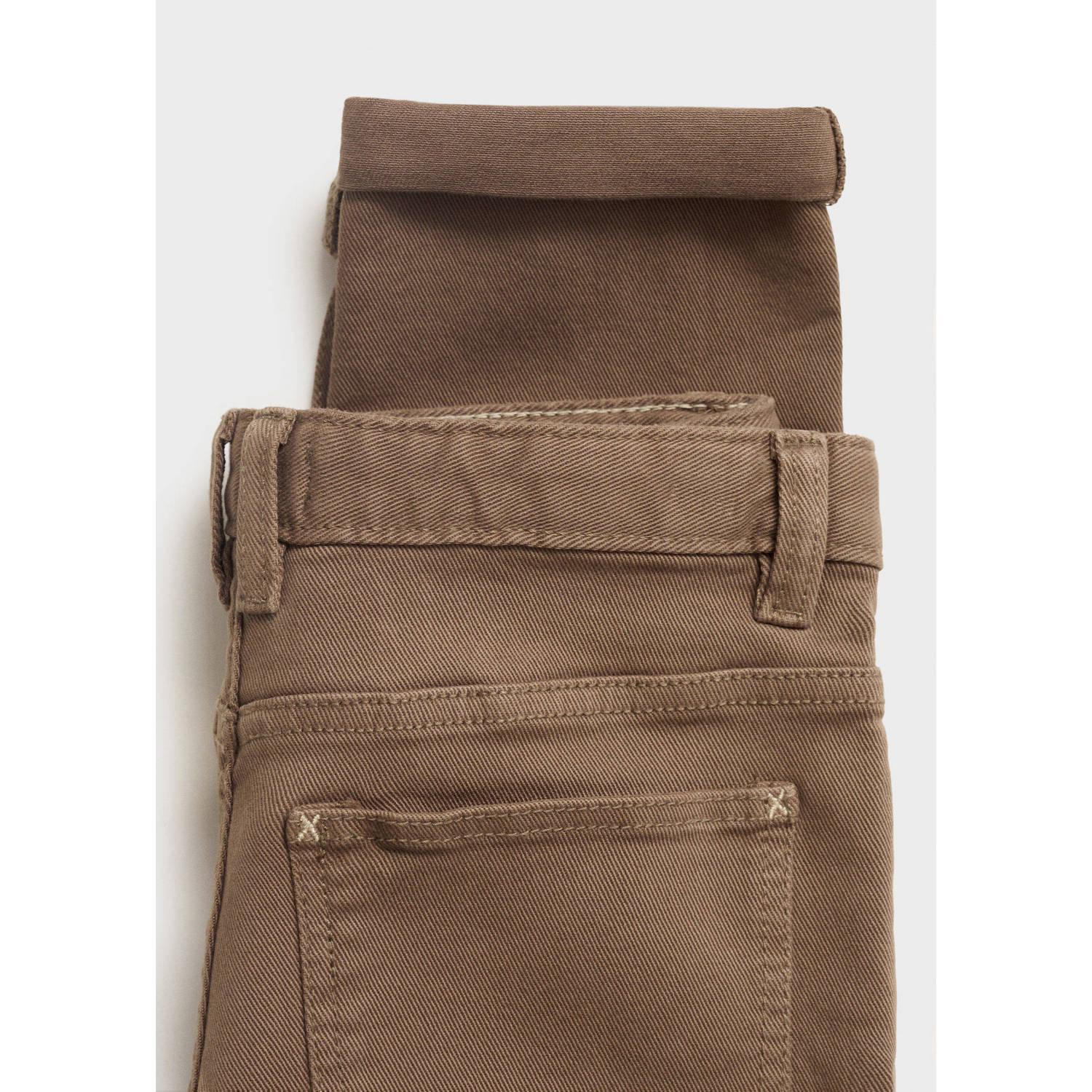 Mango Kids regular casual broek bruin