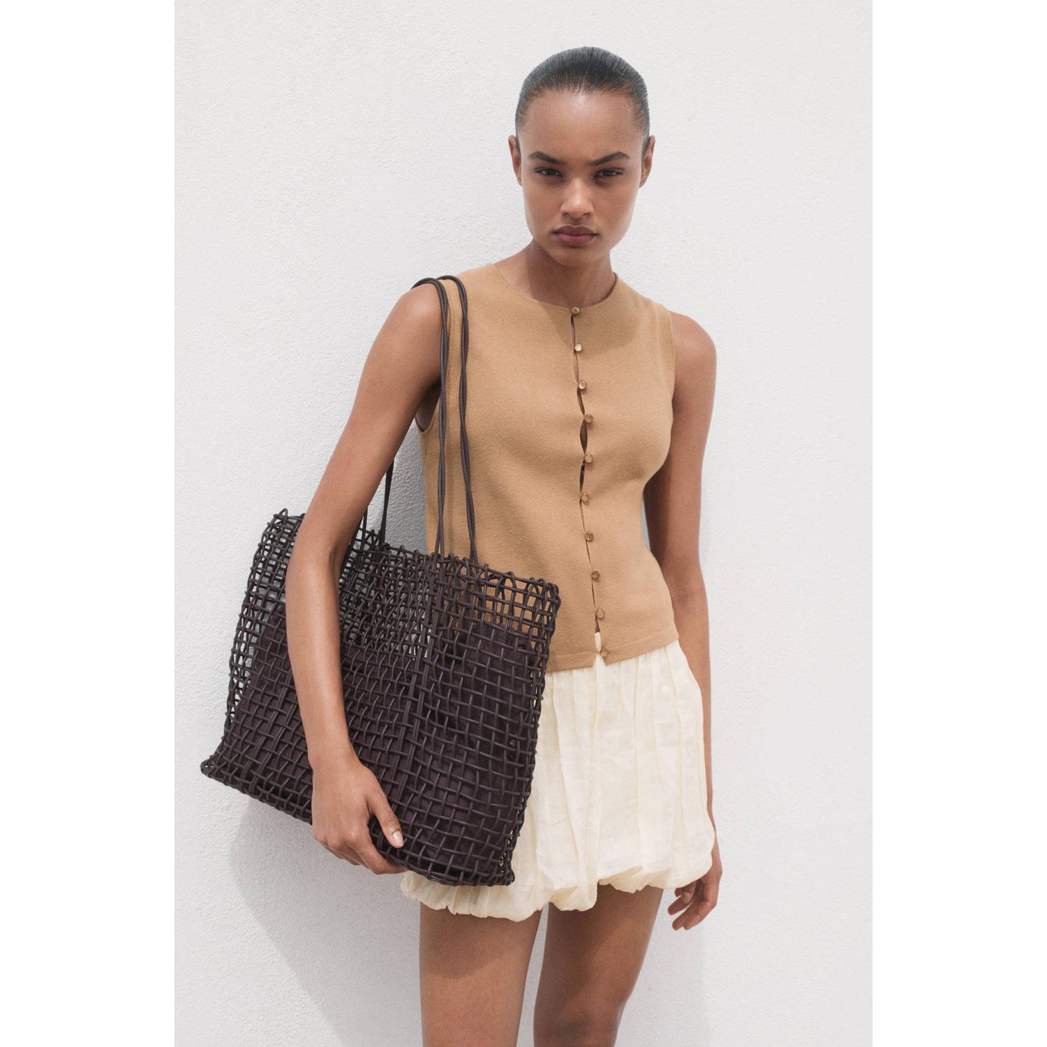 Mango gilet bruin