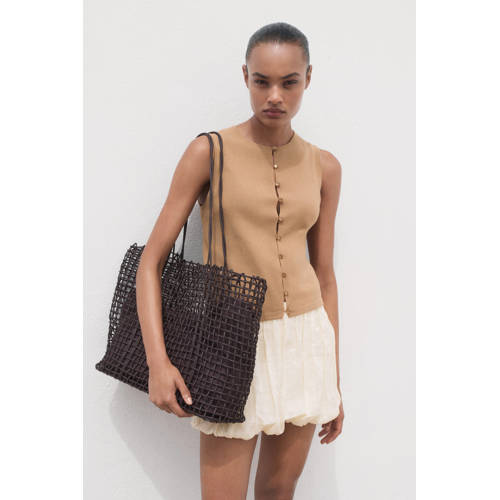 Mango gilet bruin afbeelding