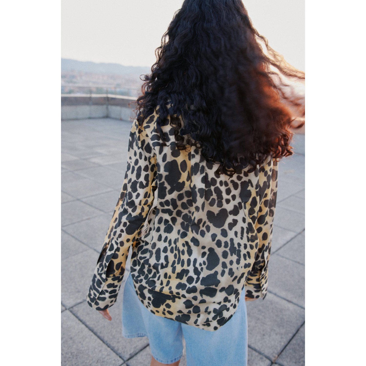 Mango blouse zwart