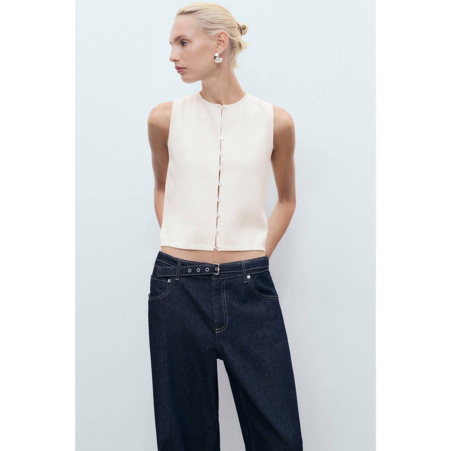 Mango gilet ecru