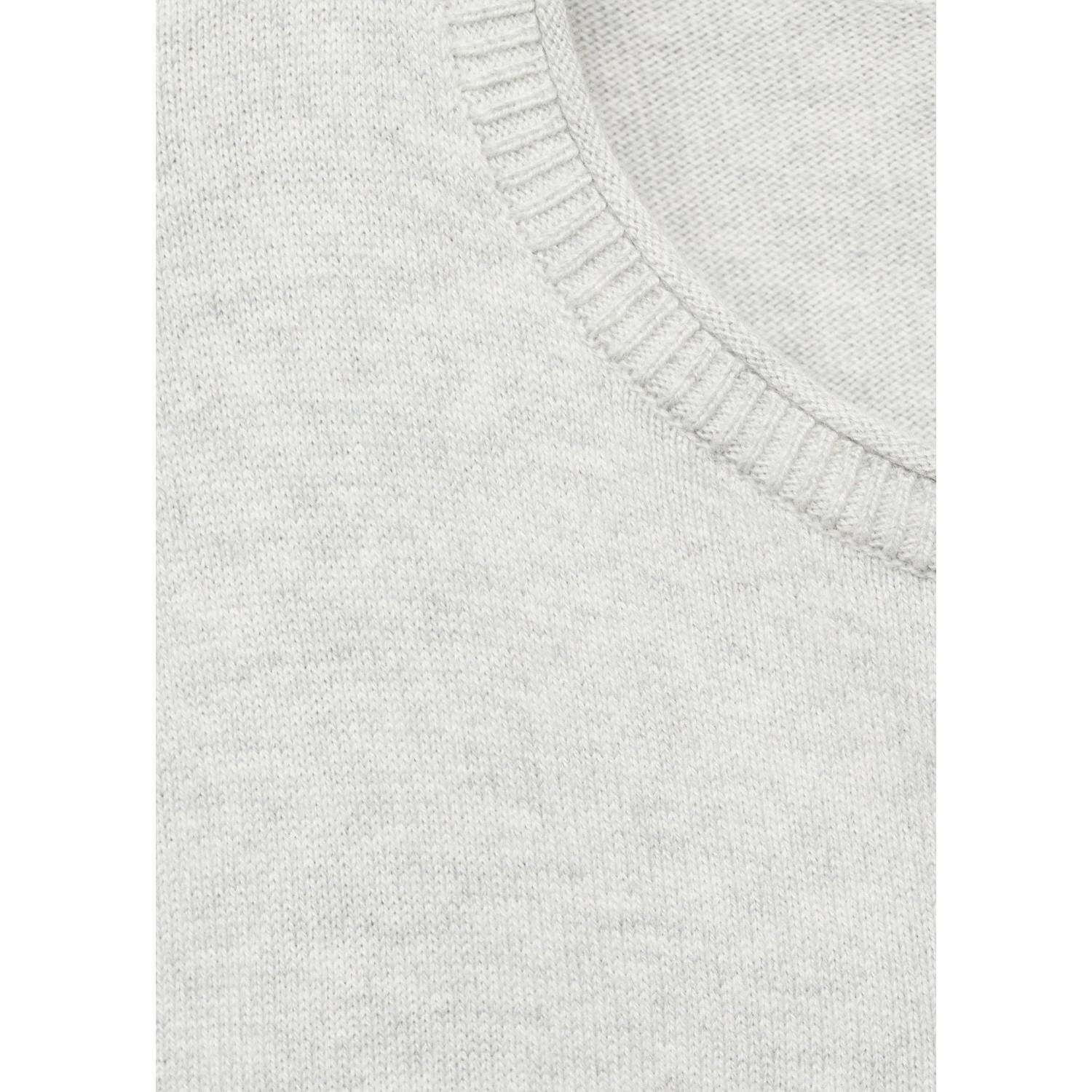 MANGO TEEN vest fijn gebreid pastelgrijs
