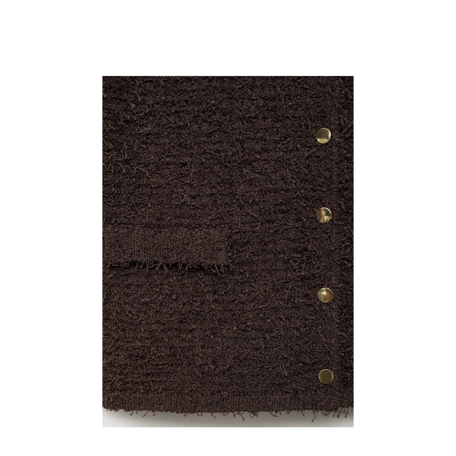 Mango gebreid vest bruin