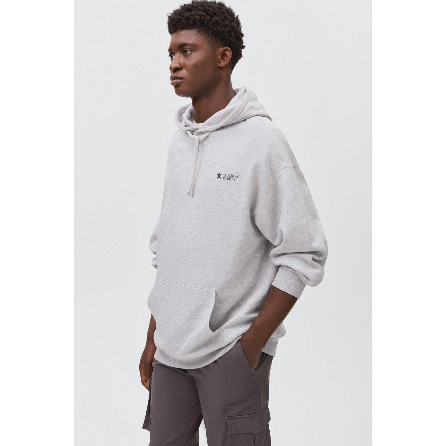 MANGO TEEN hoodie grijs melange