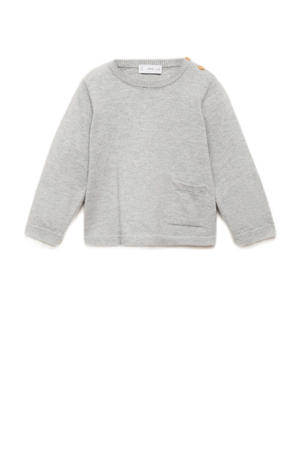pullover grijs fijn gebreid