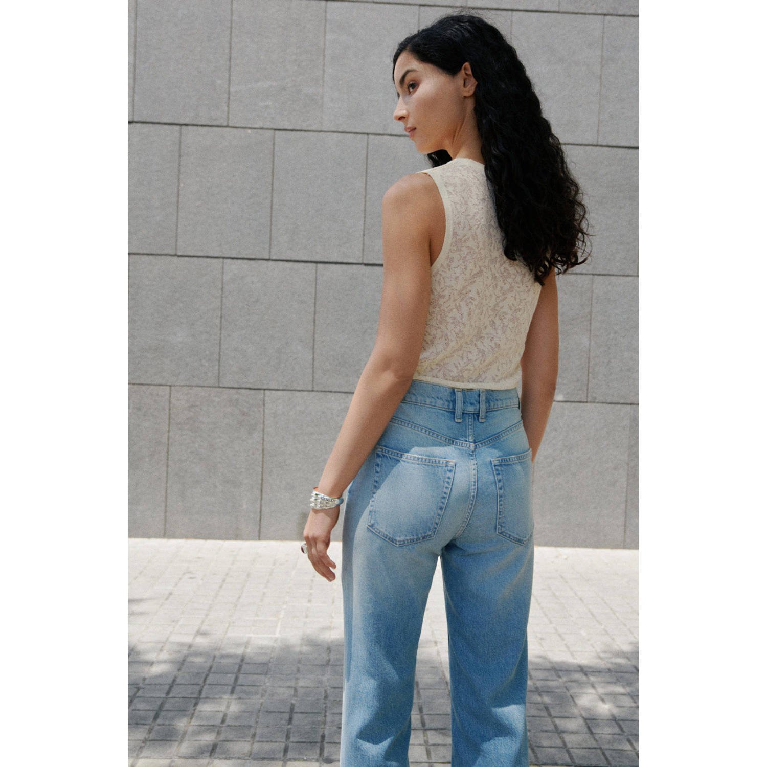 Mango top ecru