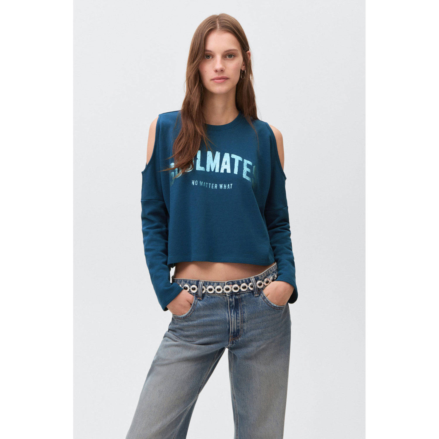 MANGO TEEN sweater donkerblauw
