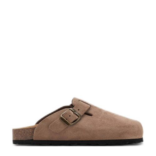 Mango Kids suède clogs bruin afbeelding