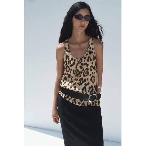 Mango top bruin afbeelding