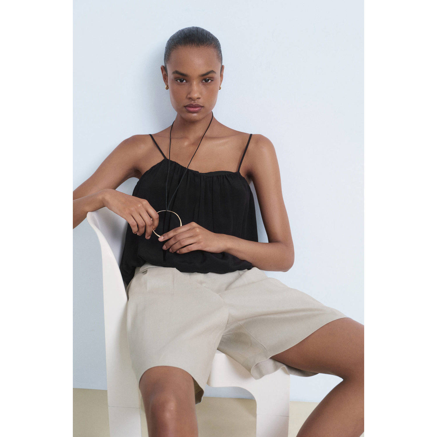 Mango top zwart