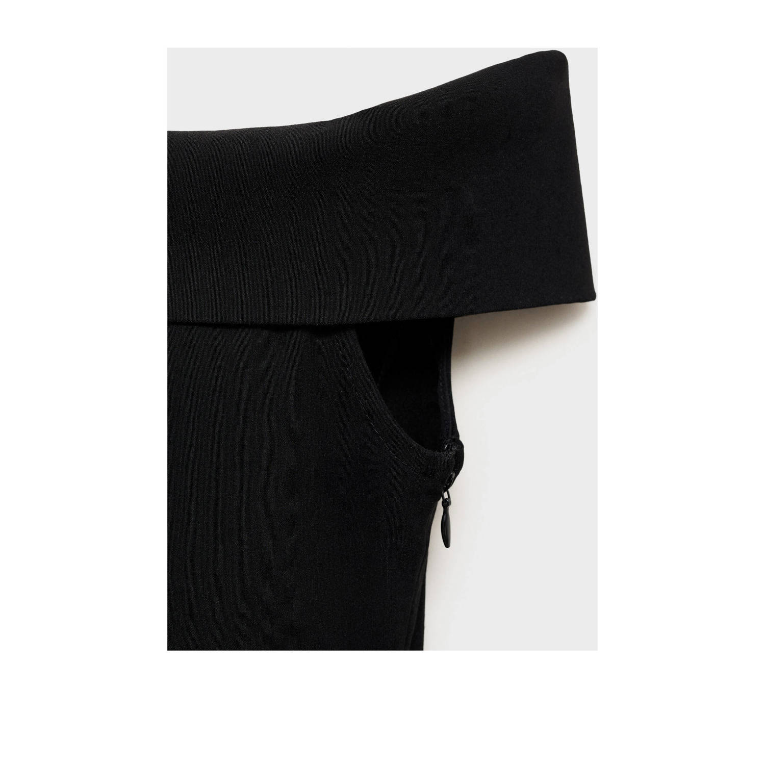 Mango off shoulder jurk zwart