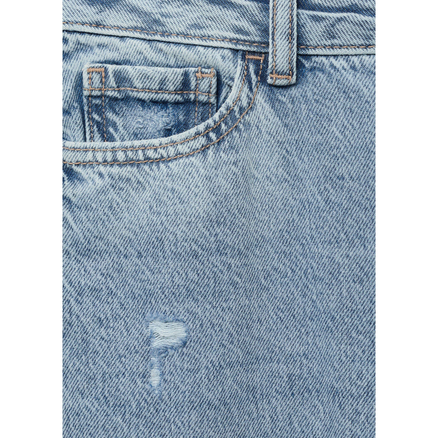 MANGO TEEN wide leg jeans medium blue denim