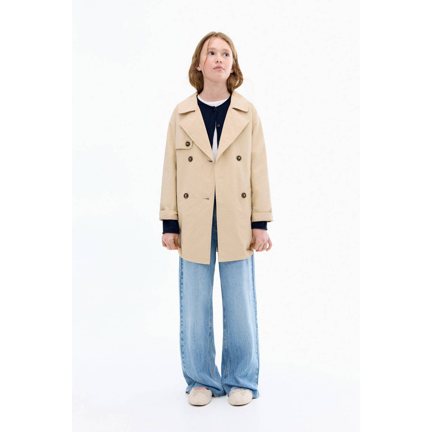 Mango Kids trenchcoat herfst beige