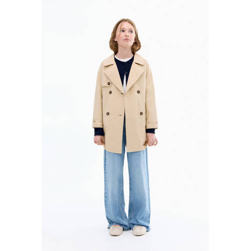Mango Kids trenchcoat herfst beige afbeelding