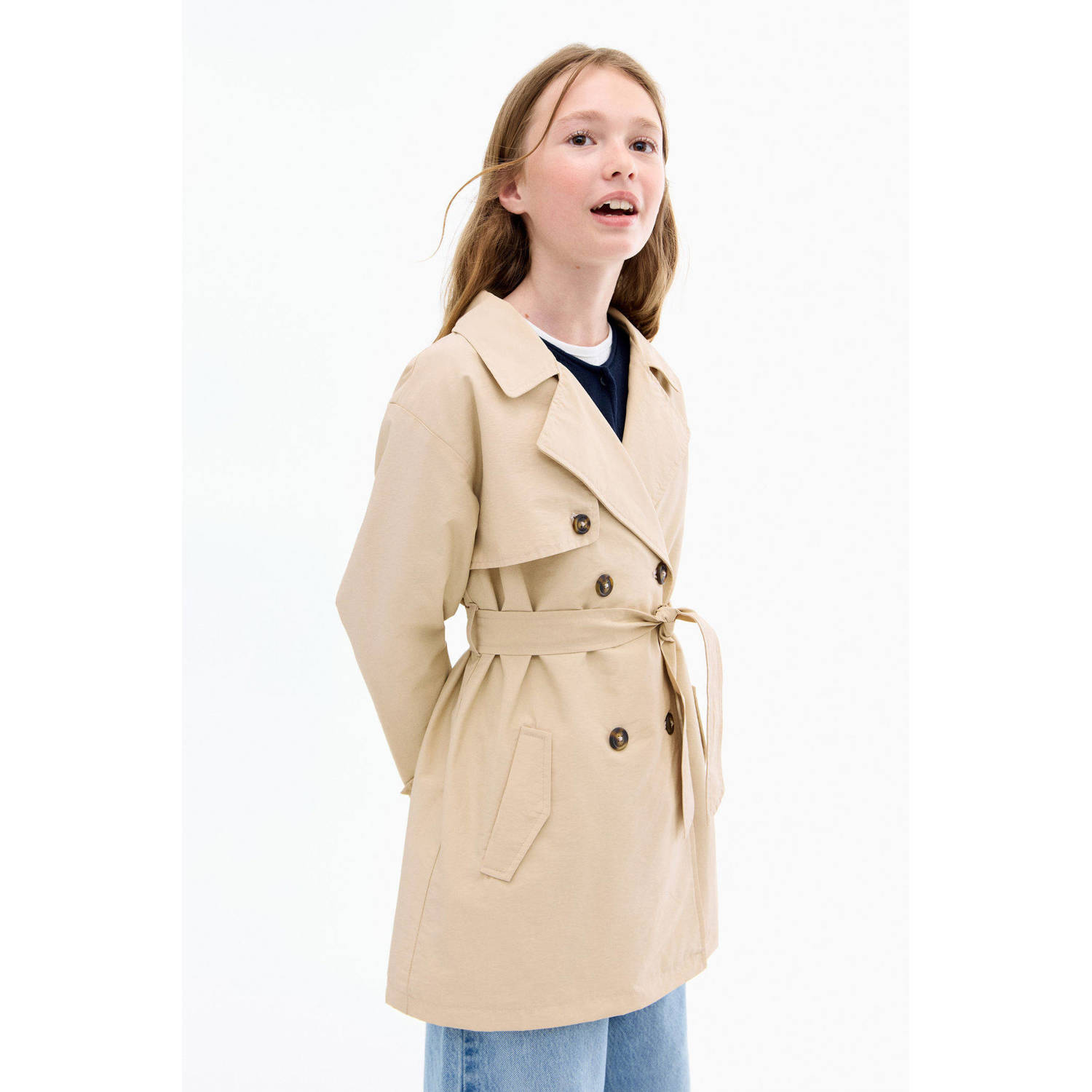 Mango Kids trenchcoat herfst beige