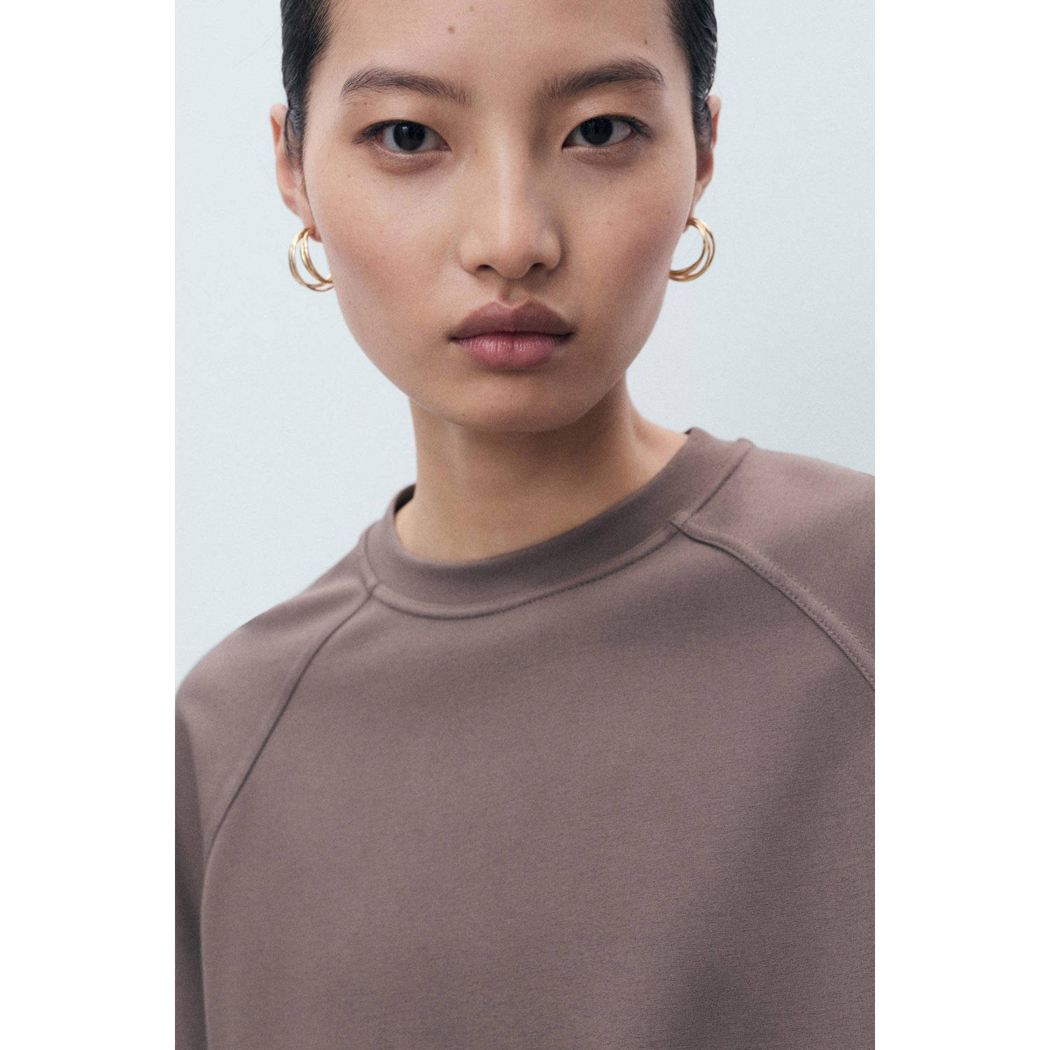 Mango sweater bruin