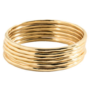 armband - set van 6 goudkleurig