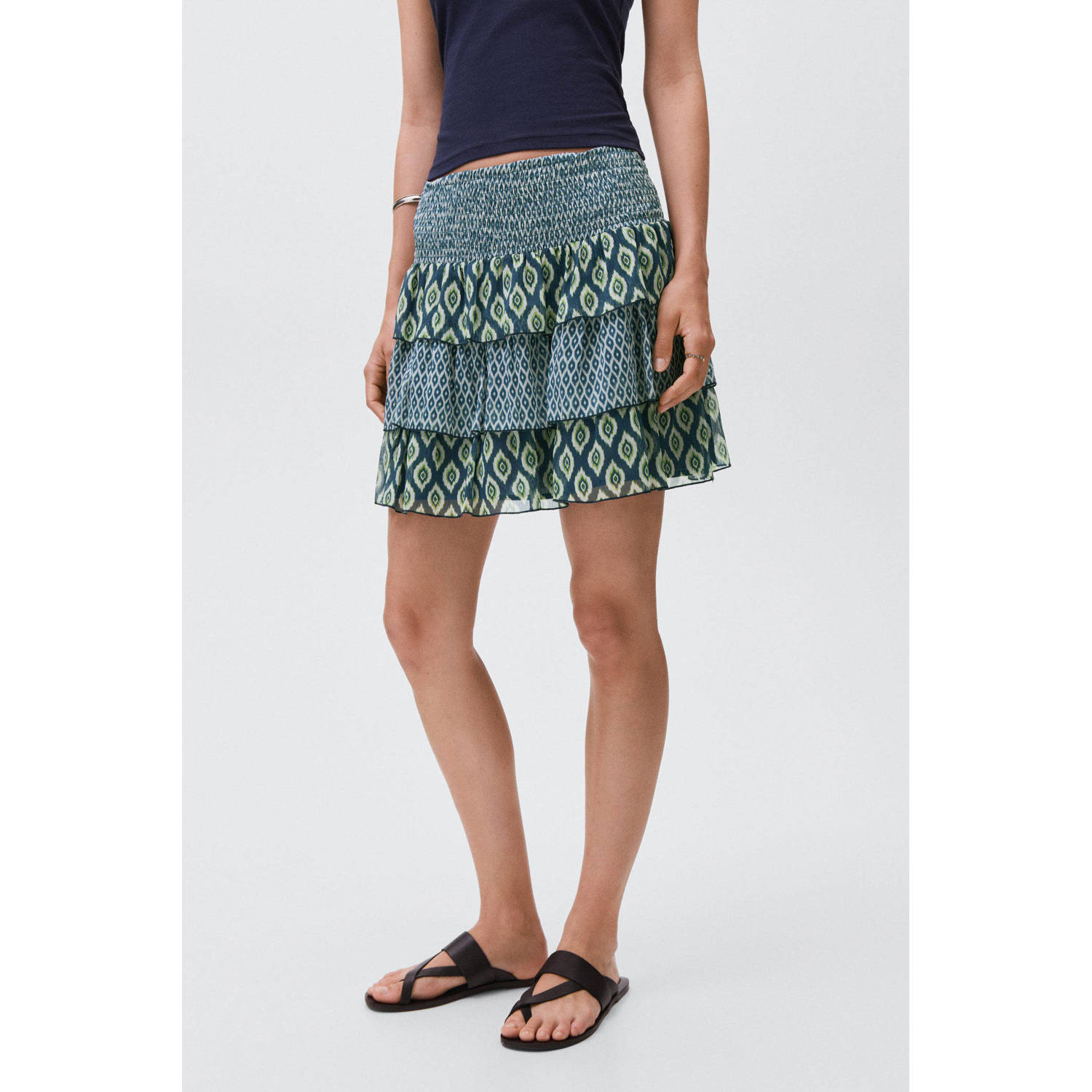 MANGO TEEN strokenrok blauw
