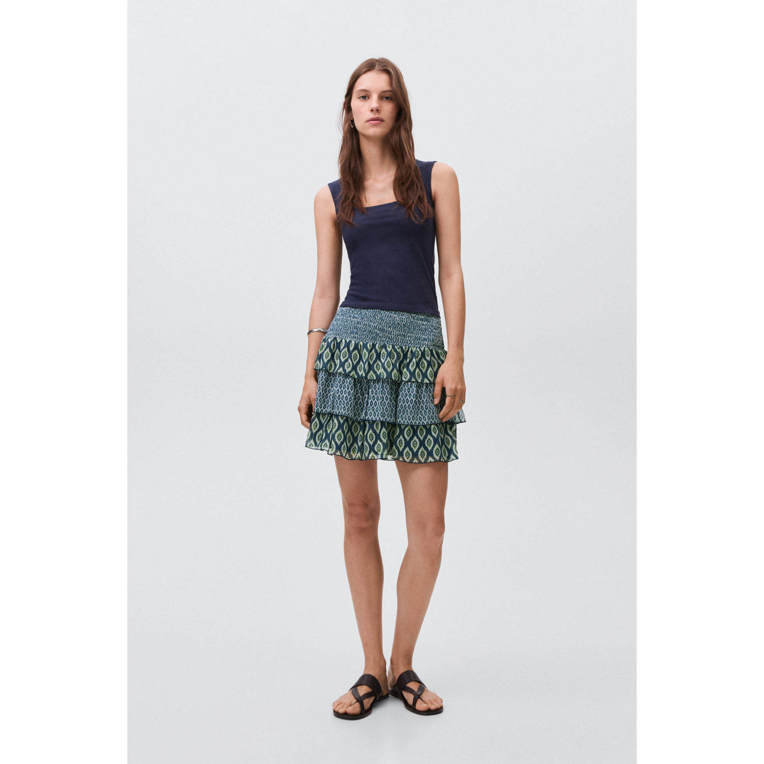 MANGO TEEN strokenrok blauw