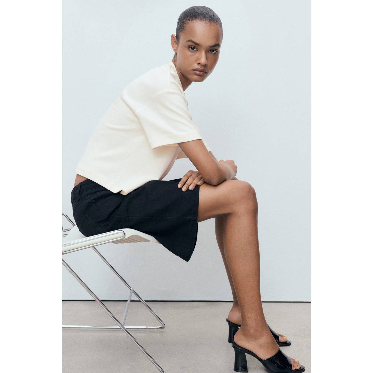 Mango T-shirt ecru