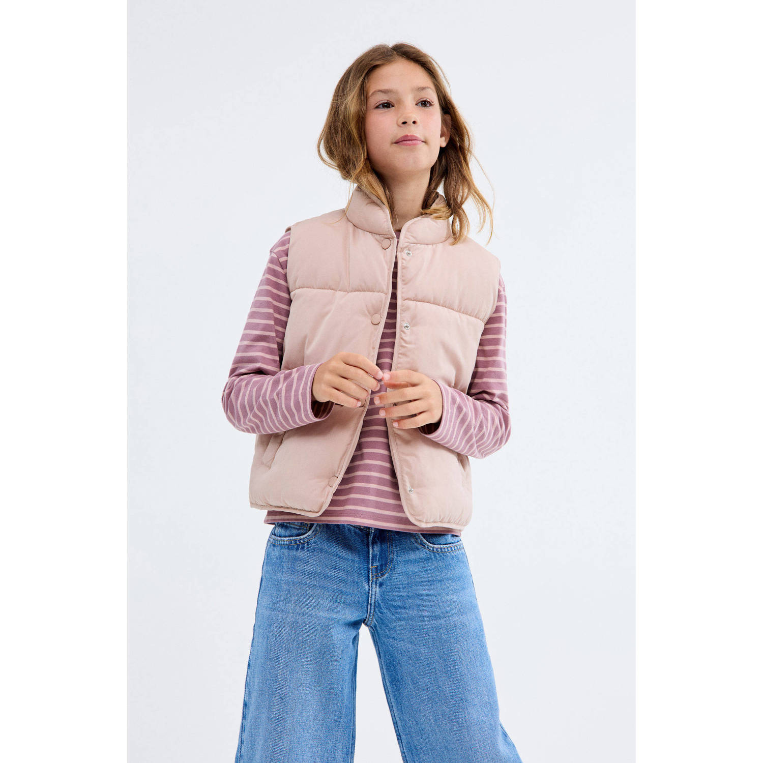Mango Kids bodywarmer roze