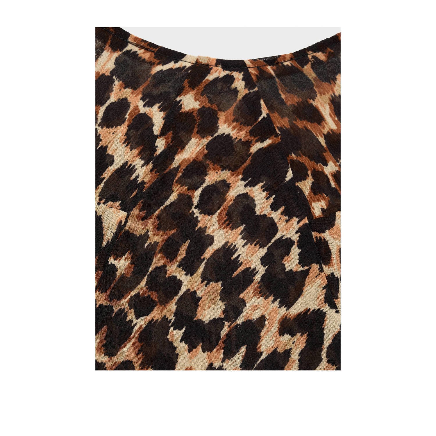 Mango midi jurk bruin