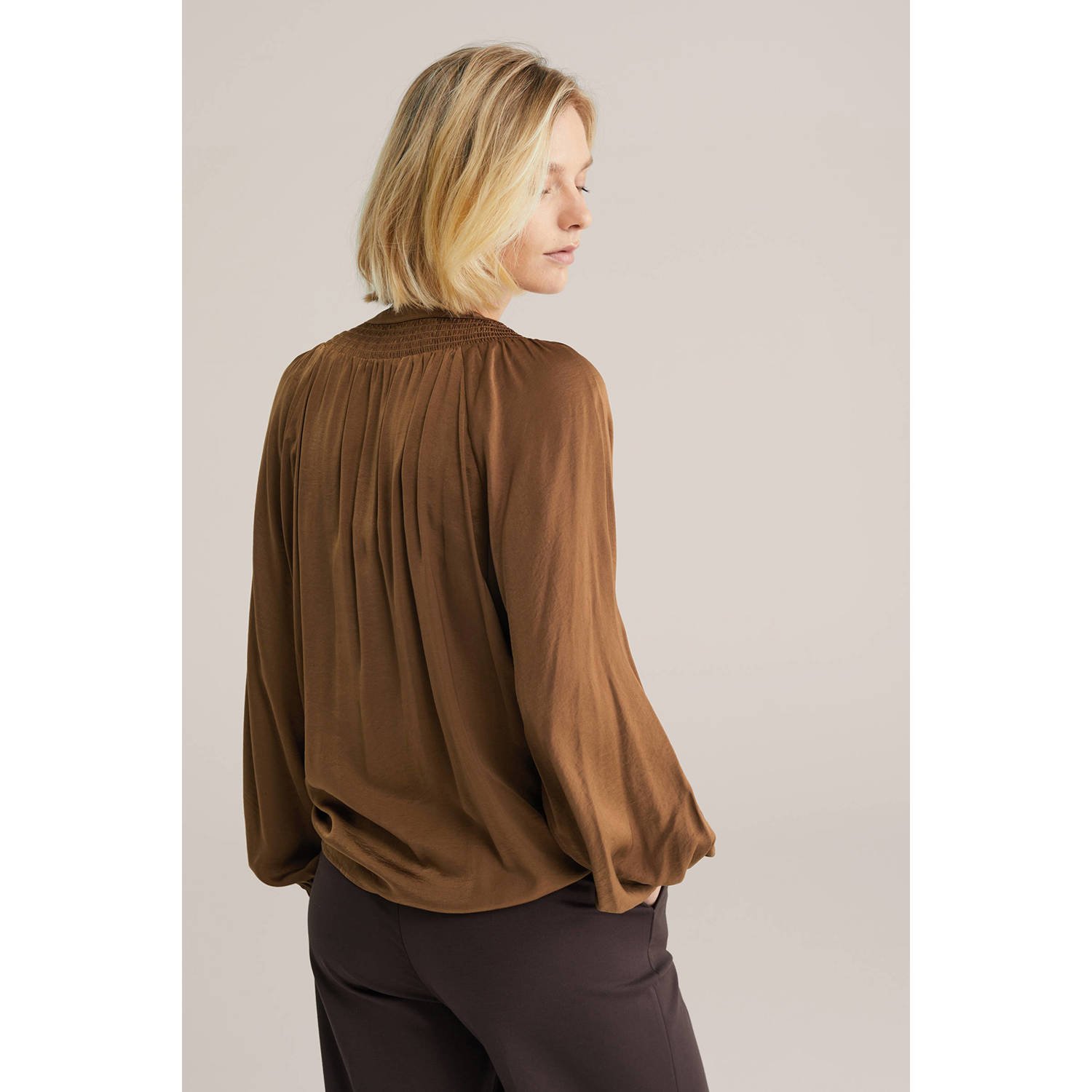 WE Fashion blouse bruin