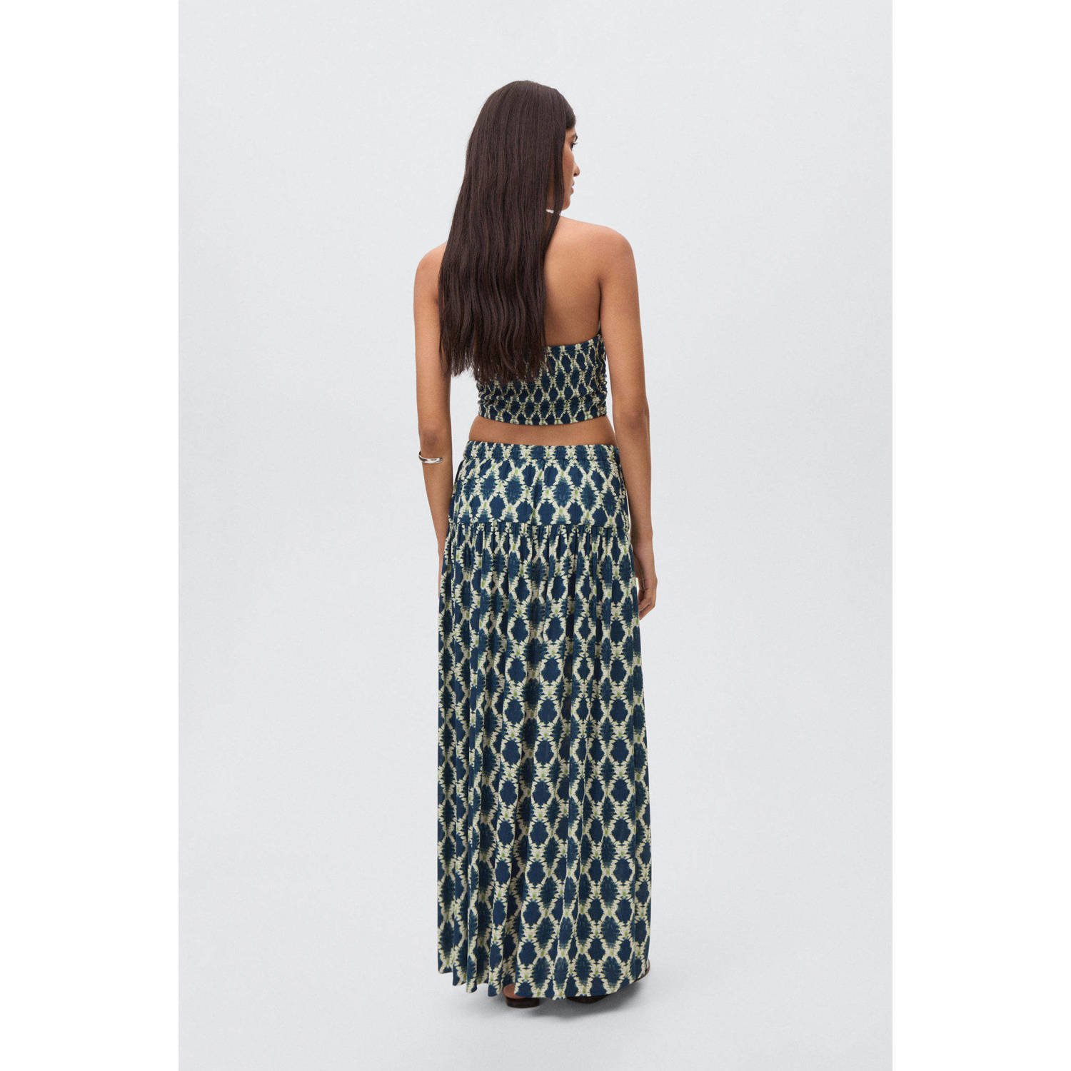 MANGO TEEN maxi rok blauw