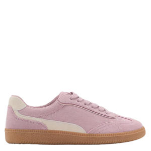   suède sneakers lichtroze