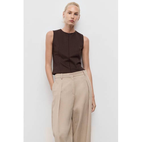 Mango top bruin afbeelding