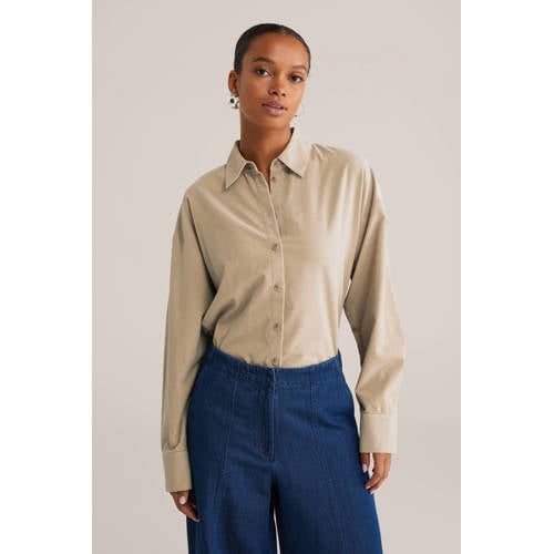 WE Fashion blouse beige afbeelding