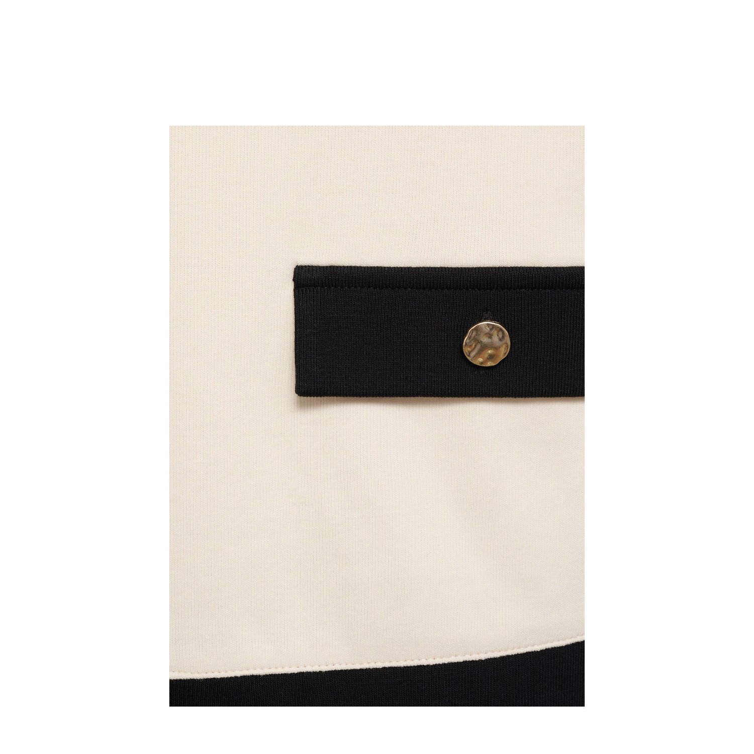 Mango gebreid vest ecru