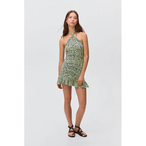 MANGO TEEN halterjurk groen afbeelding