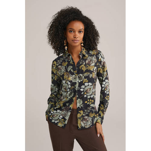 WE Fashion blouse groen/multi afbeelding