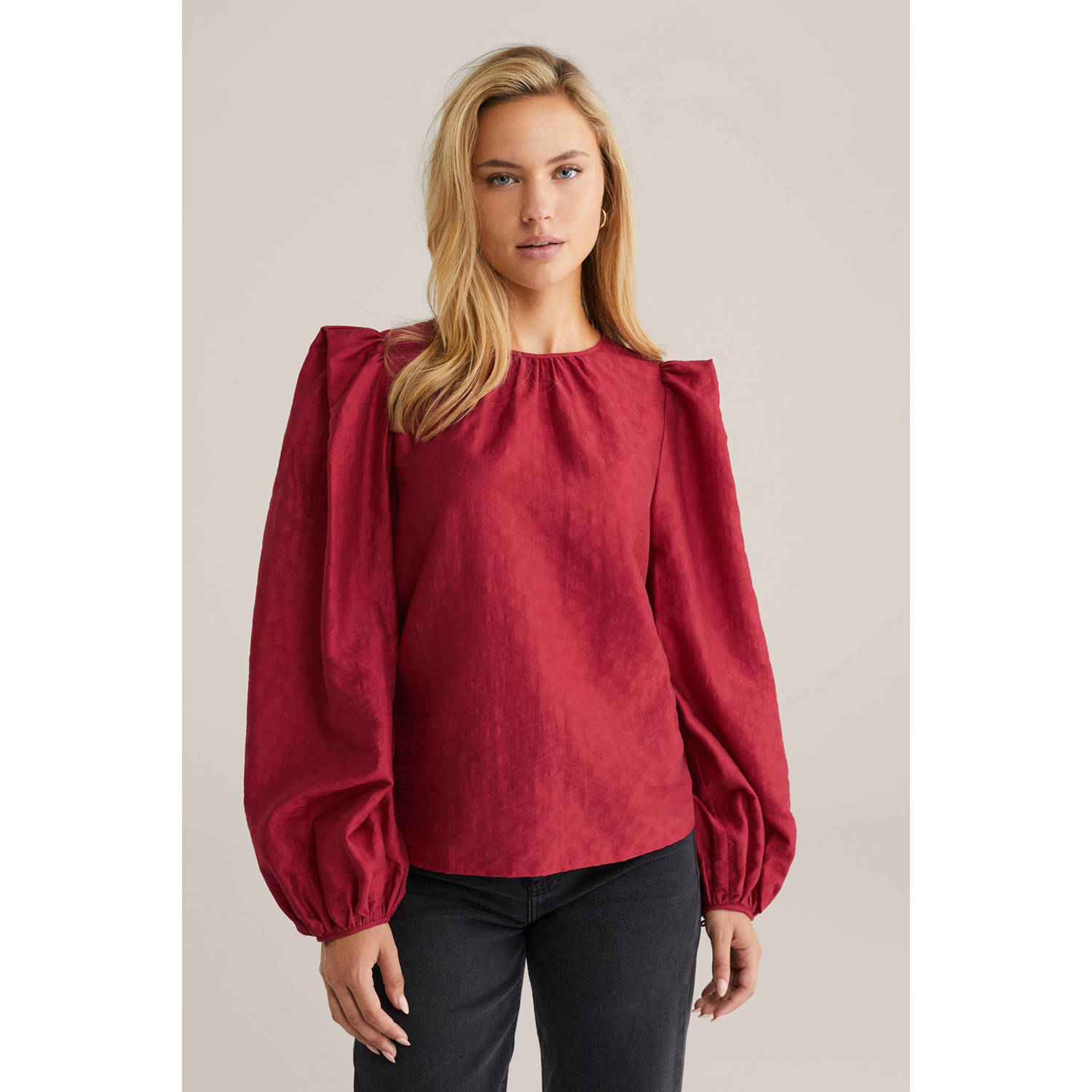 WE Fashion blousetop rood