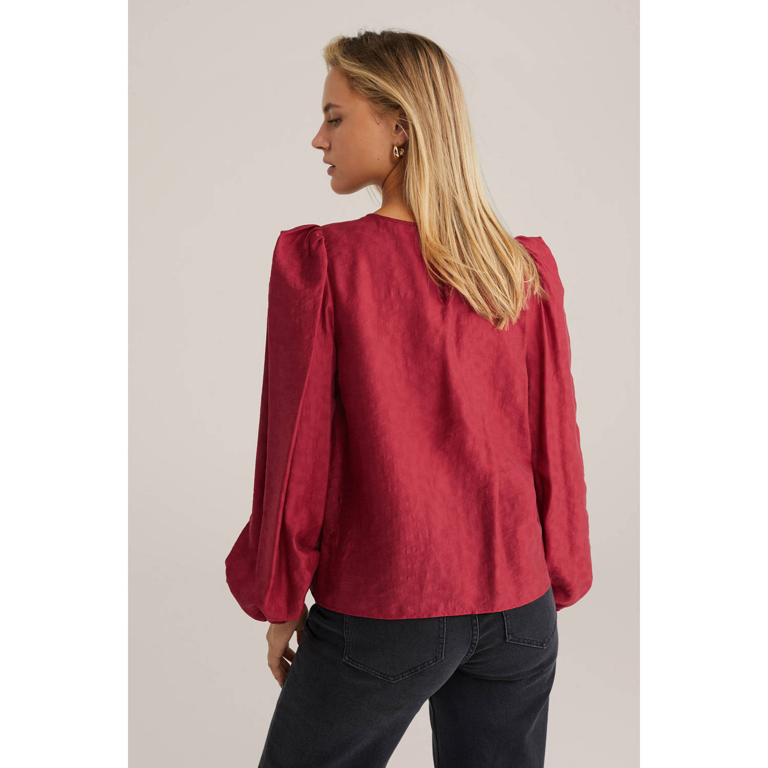 WE Fashion blousetop rood