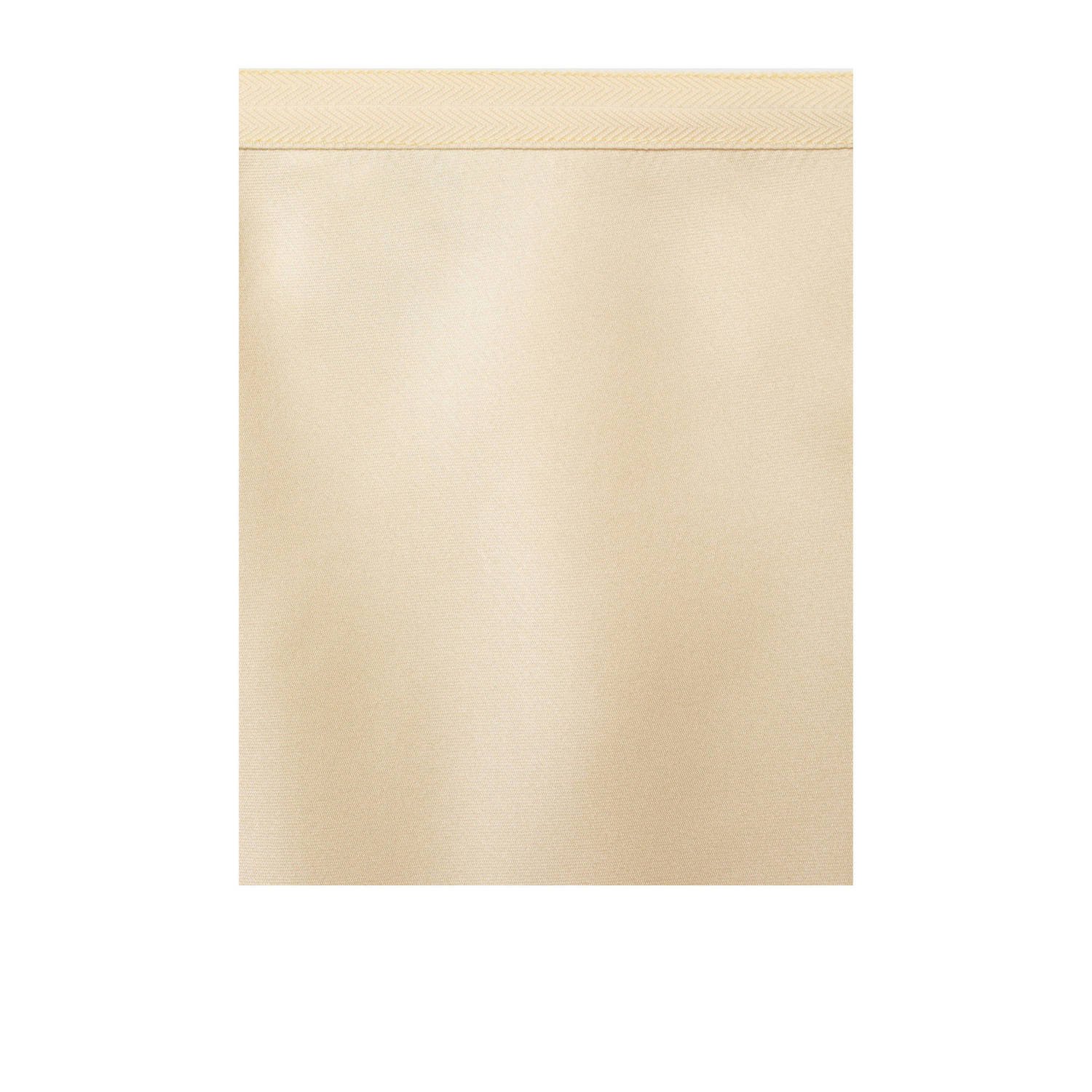 Mango midi rok lichtgeel