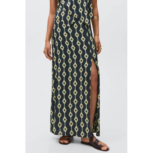 MANGO TEEN maxi rok donkerblauw afbeelding