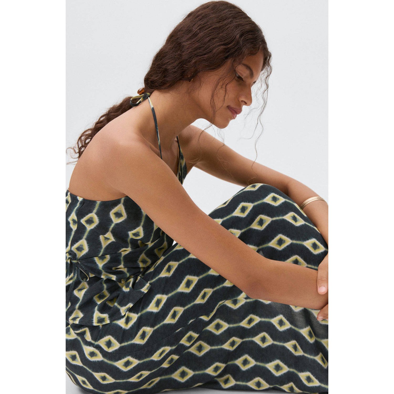 MANGO TEEN maxi rok donkerblauw