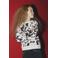 NAME IT KIDS trui met koeienprint bruin fijn gebreid